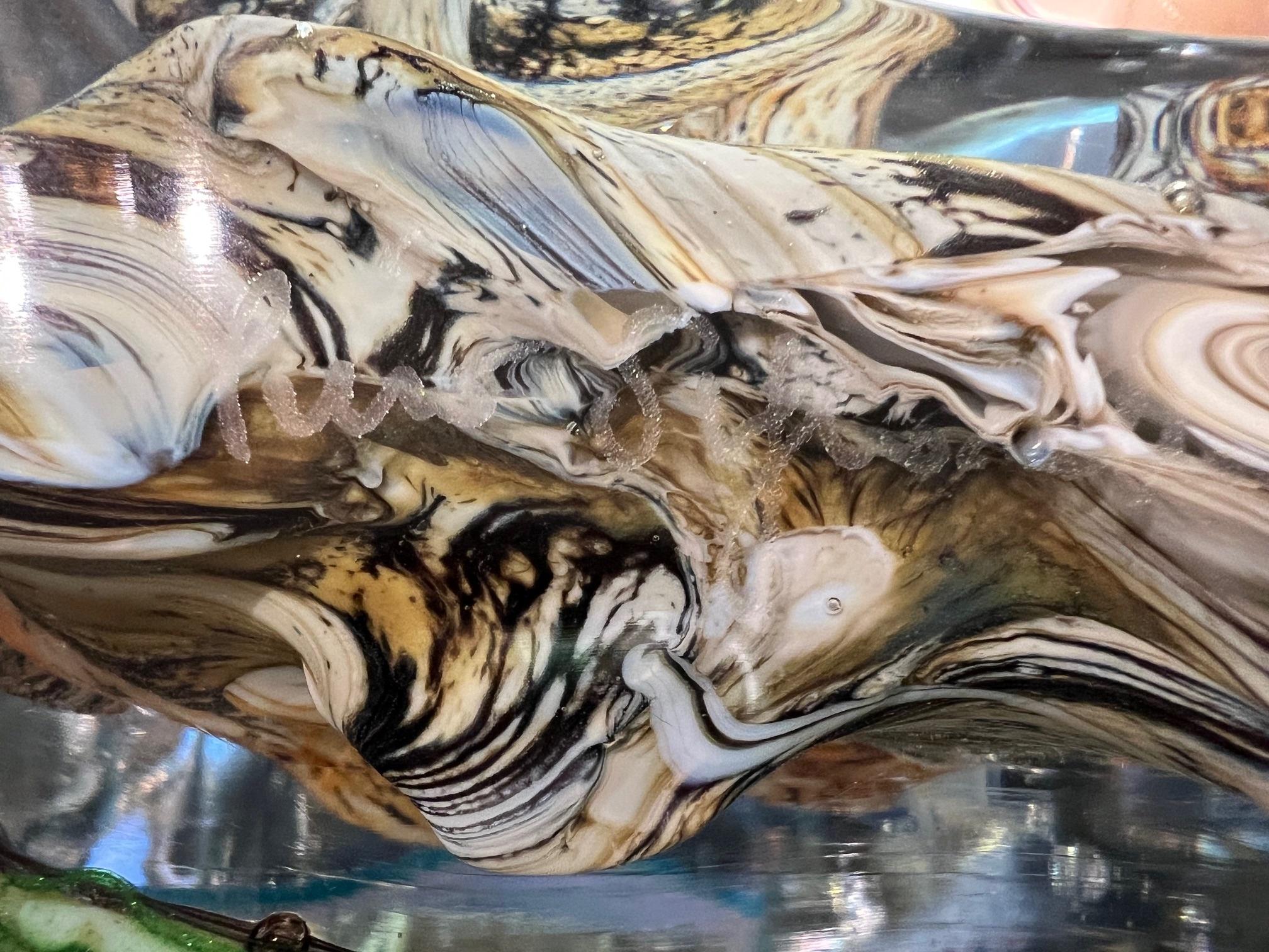 Escultura de cristal de Murano Vida Marina con Pulpo Firmada Pino Signoretto Italiano en venta