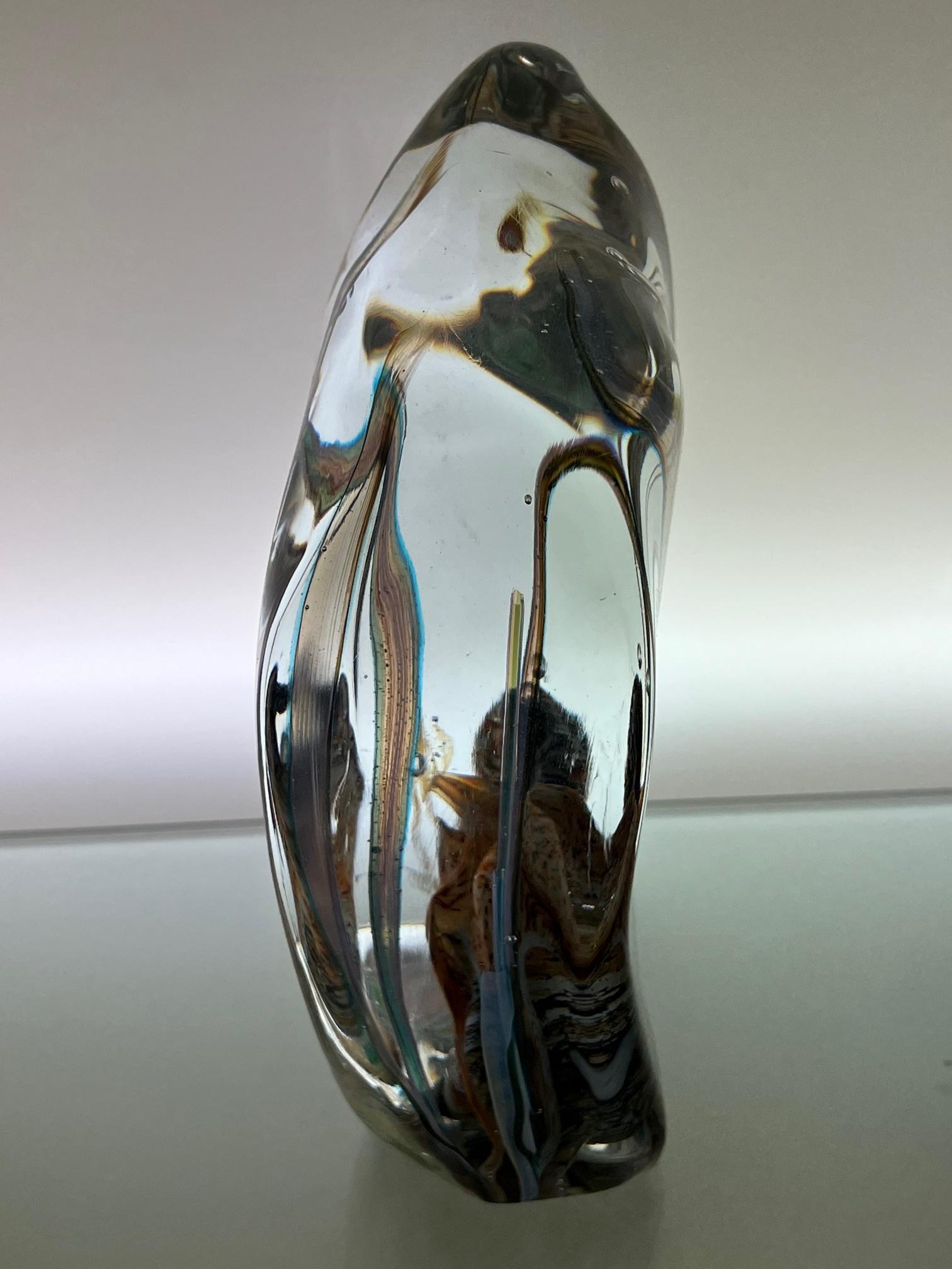 Escultura de cristal de Murano Vida Marina con Pulpo Firmada Pino Signoretto en venta 1