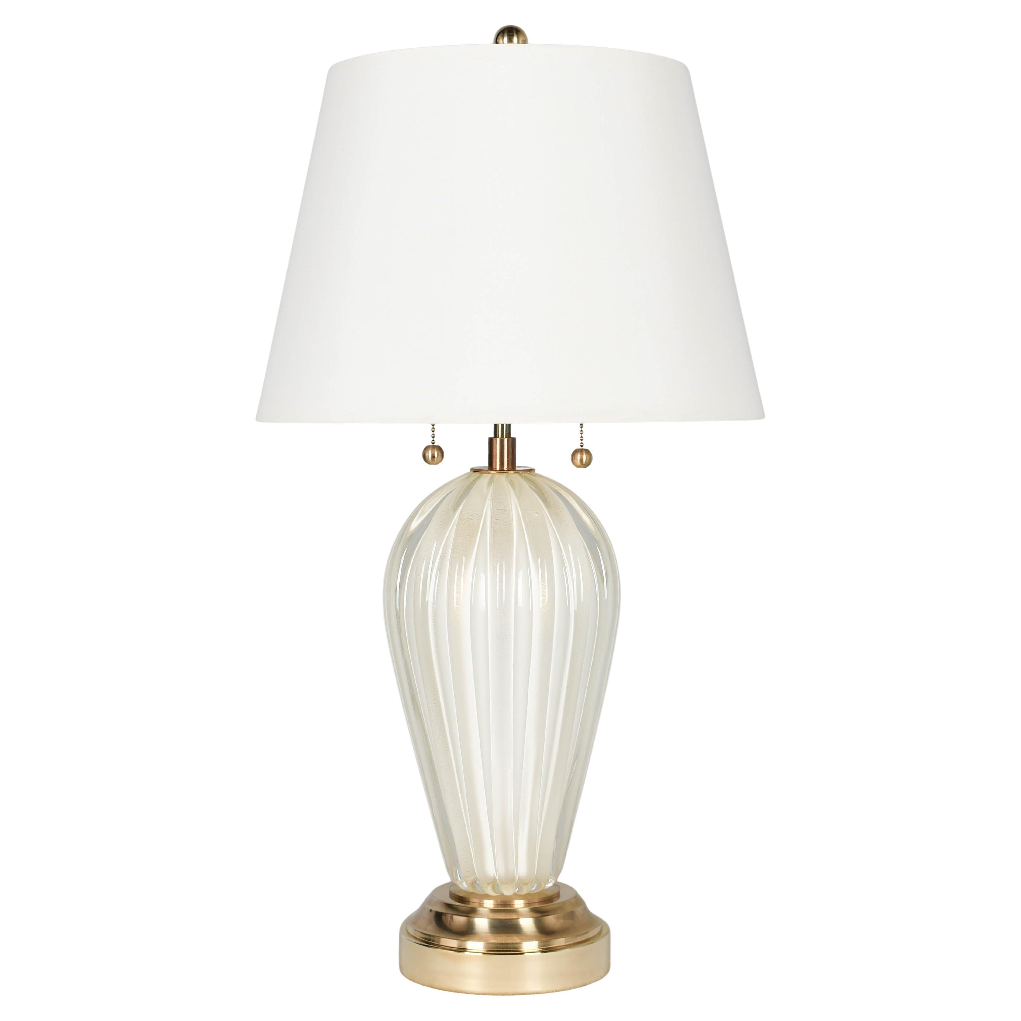 Murano Glass Seguso Mid Century Lamp