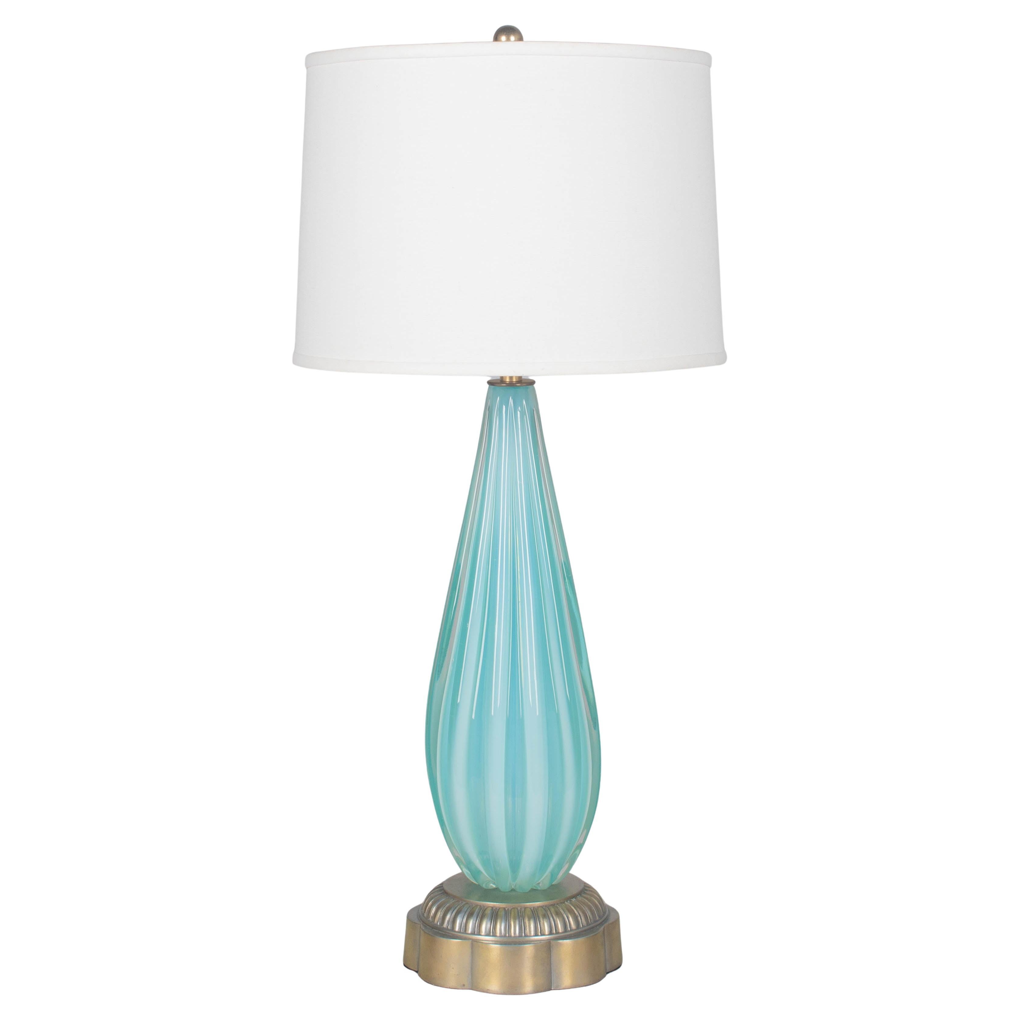 Murano Glass Seguso Mid Century Lamp