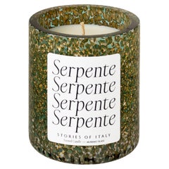 Murano Glass Serpente Candle with 24k Gold Leaf by Stories of Italy