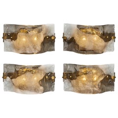 Murano Glass Set of Four Sconces by Toni Zuccheri