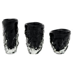 Murano Glass Set of “Vesuvio” Vases