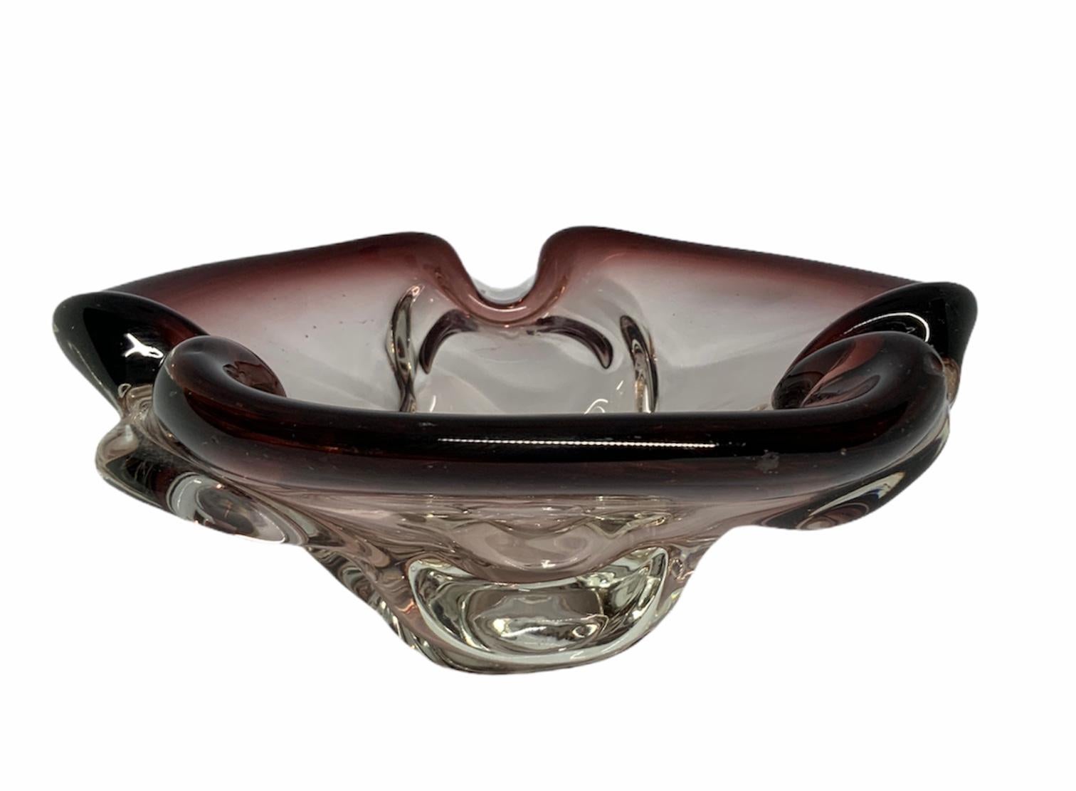 Murano Glass Shamrock Shaped Bowl 7