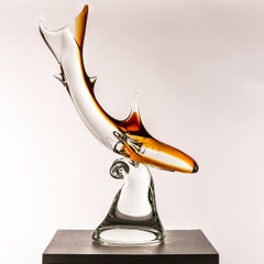 Murano Glass Shark Sculpture, 1960s