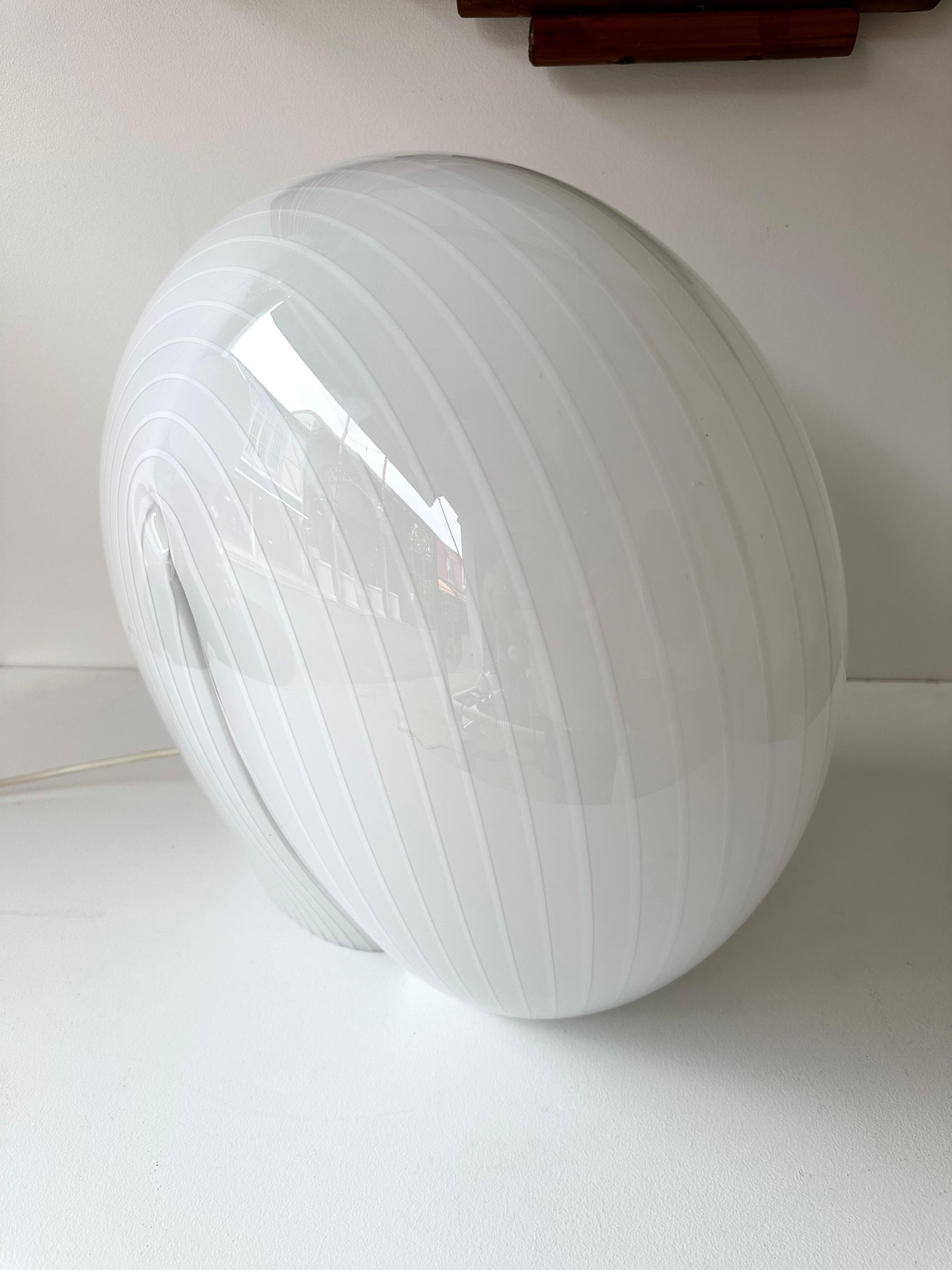 Lámpara de concha de cristal de Murano, Italia, años 70 en Bueno estado para la venta en SAINT-OUEN, FR