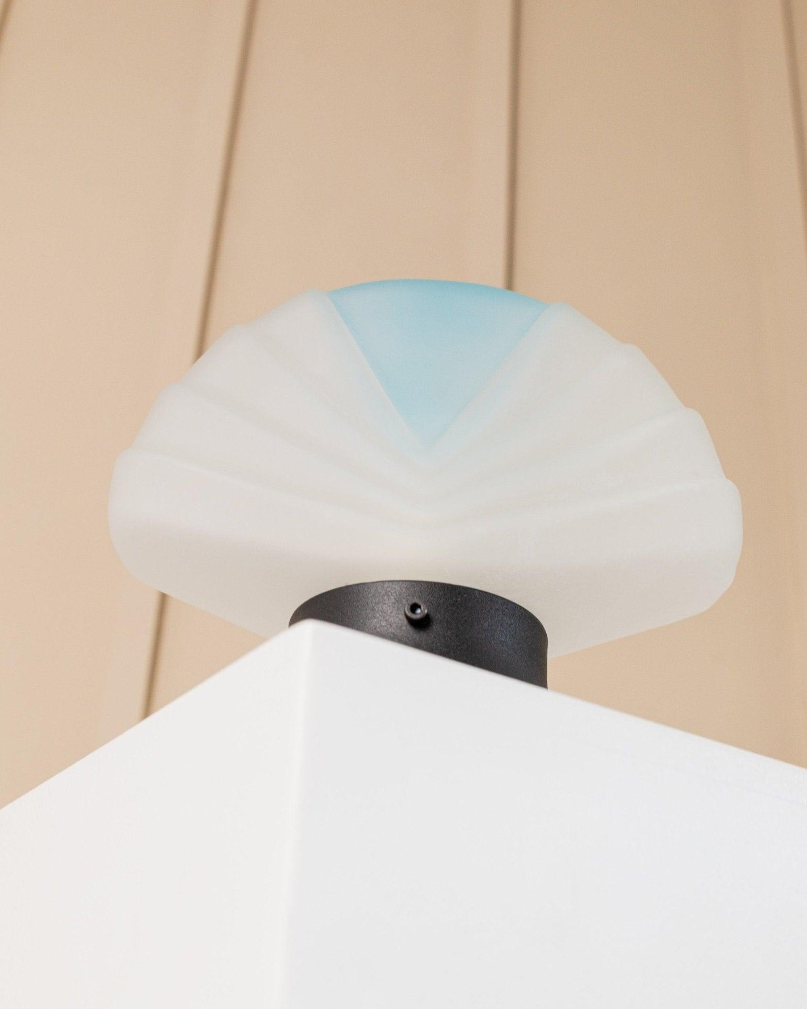 Lámparas de concha de cristal de Murano, Italia, años 80 siglo XX en venta