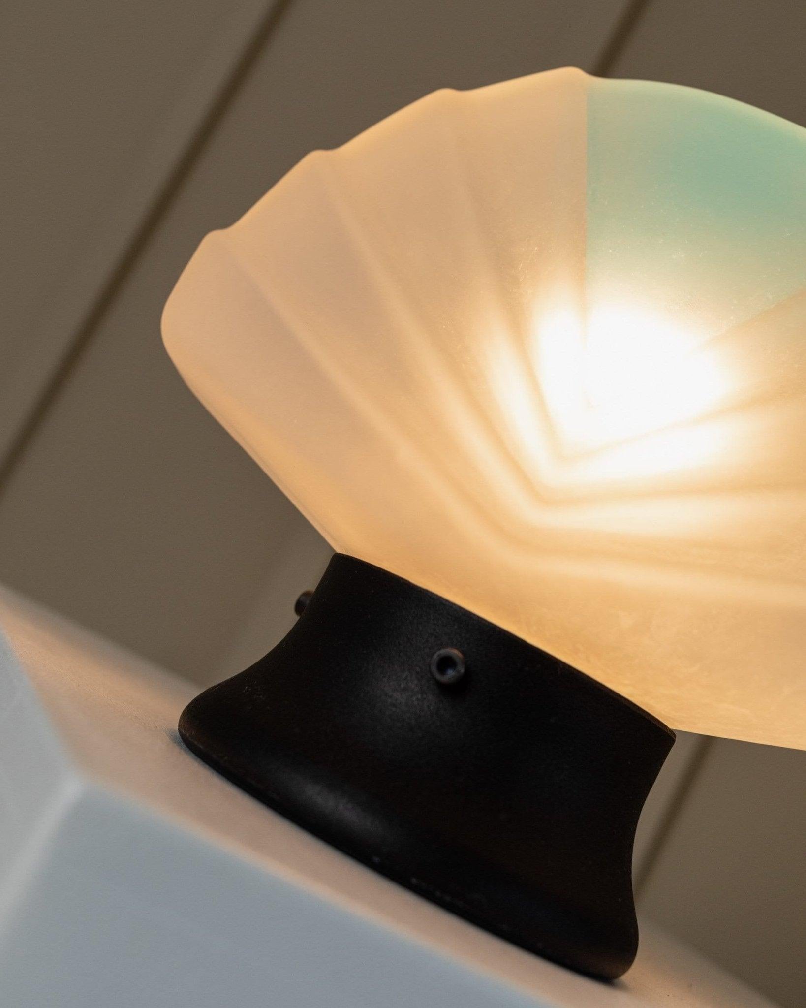 Lámparas de concha de cristal de Murano, Italia, años 80 en venta 1