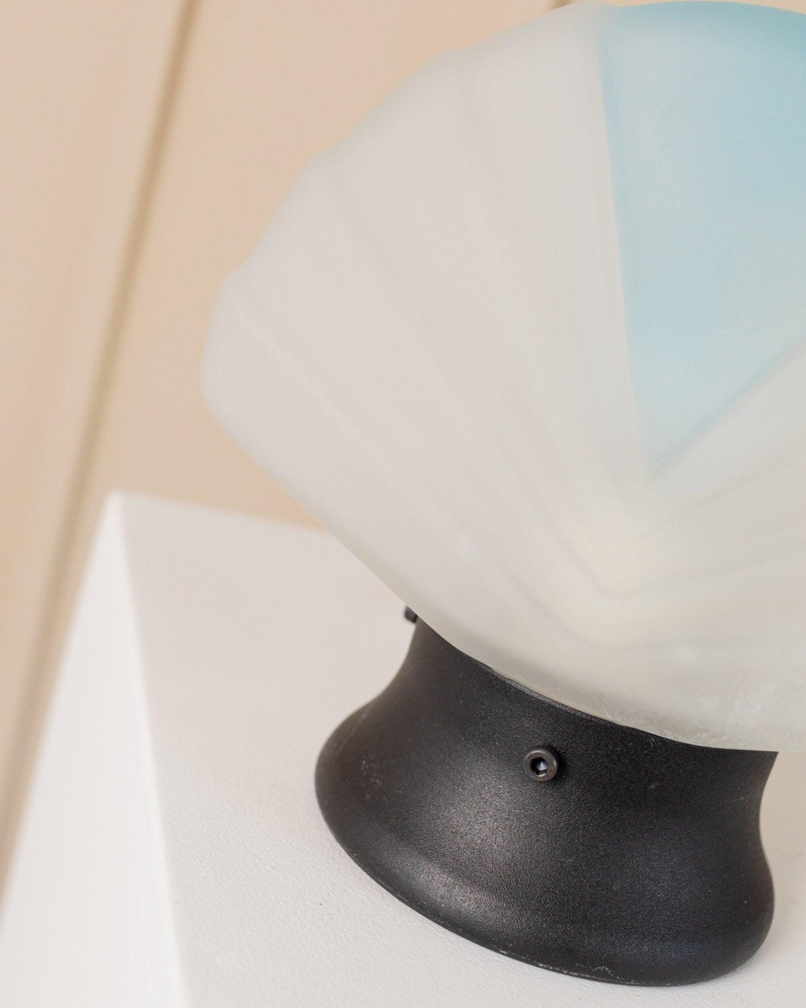 Lámparas de concha de cristal de Murano, Italia, años 80 en venta 2