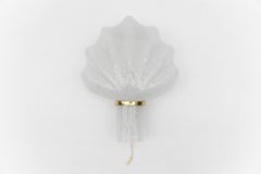 Murano Glass Shell Wall Light by Doria Leuchten, 1960s Germany