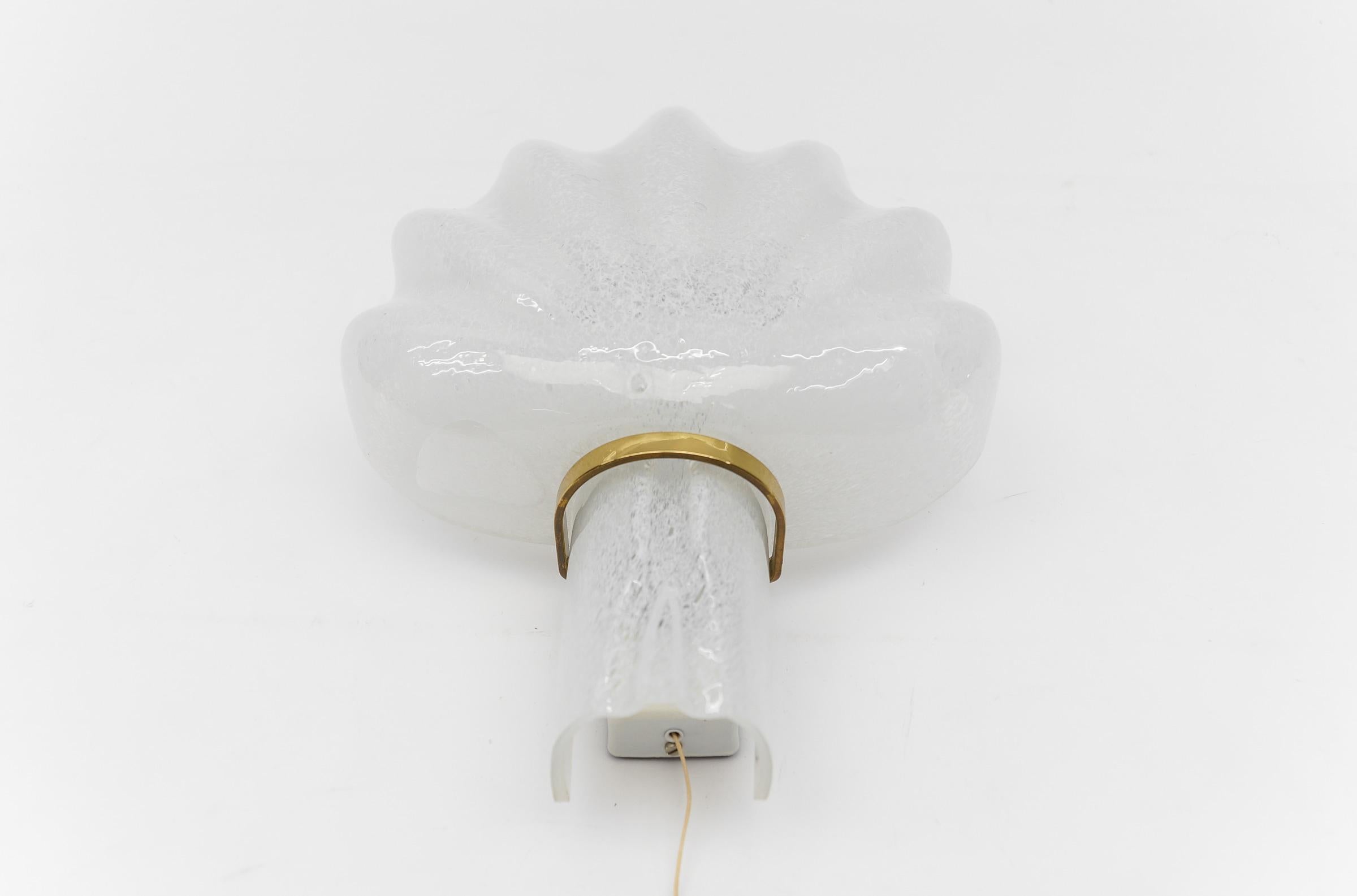Murano Glass Shell Wall Light by Doria Leuchten, 1960s Germany   For Sale 2