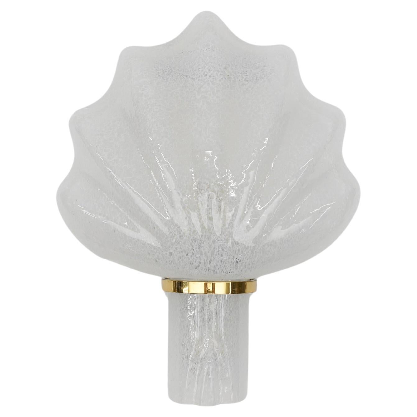 Murano Glass Shell Wall Light by Doria Leuchten, 1960s Germany   For Sale