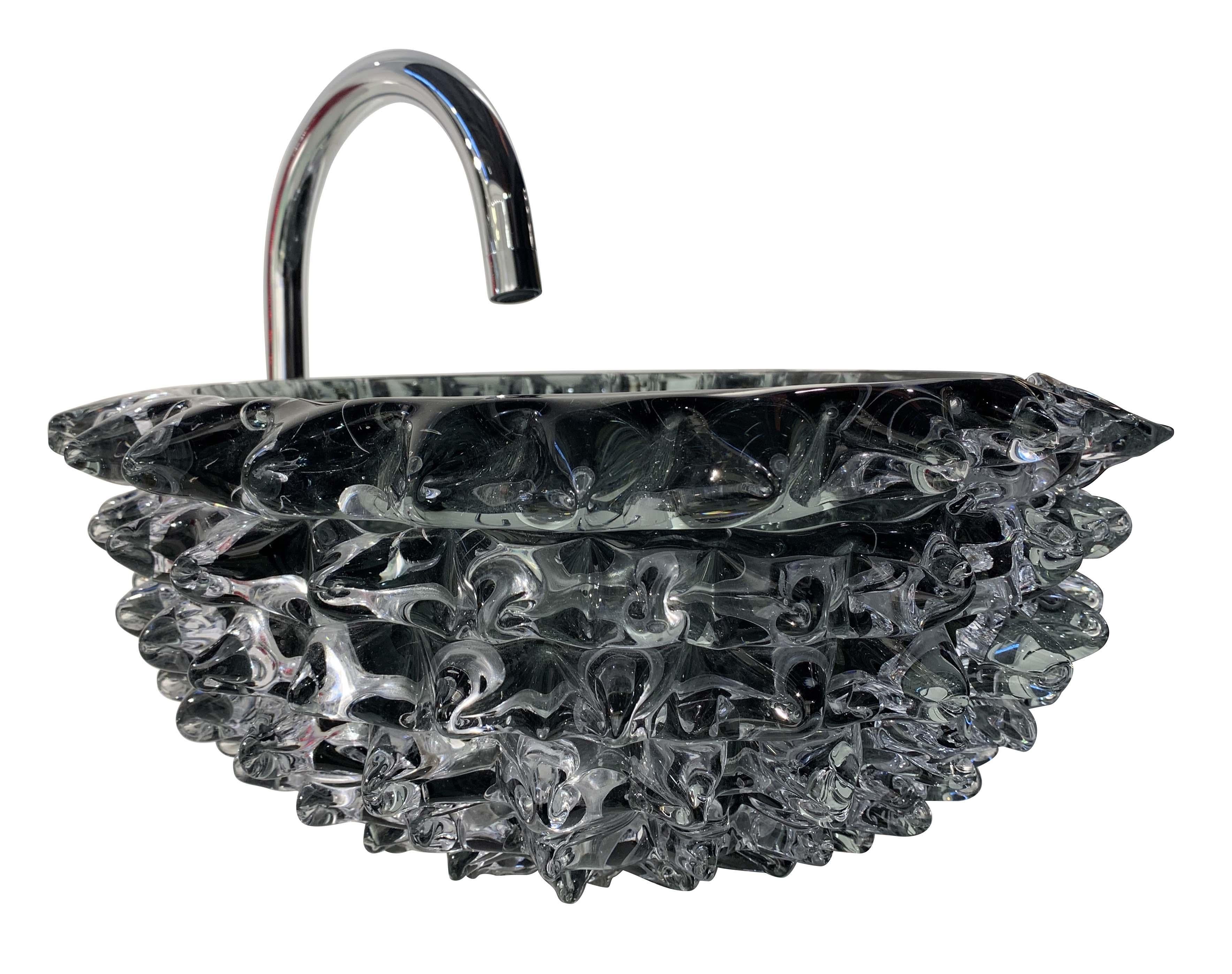 Modern Murano Glass Scilla Sink - Washbasin  For Sale