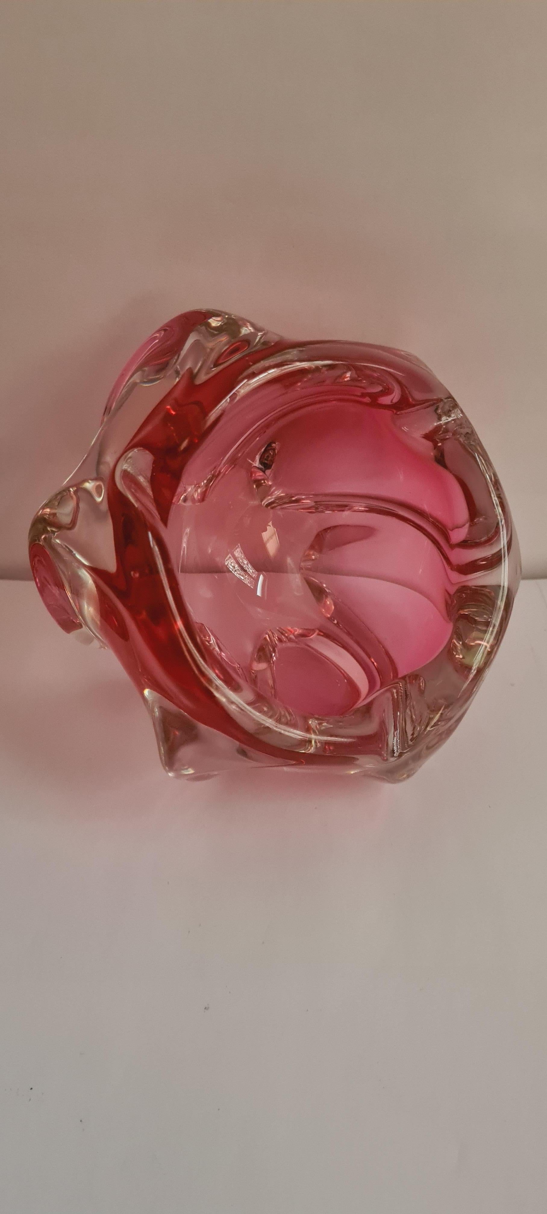 Other Murano Glass Sommerso Ashtray, Archimede Seguso For Sale