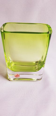 Murano glass somerso decorative vase