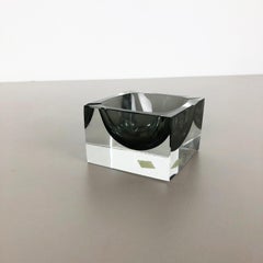 Aschenbecher aus Muranoglas Sommerso Element von G. Campanella und C.:: Italien:: 1970er Jahre