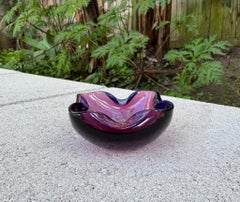 Cuenco / Cenicero de Murano Glass Sommerso, Italia, Años 70