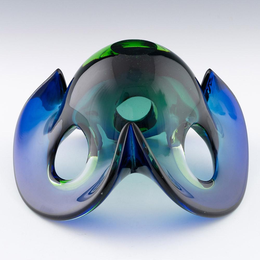 Murano Glass Sommerso Floriform Bowl c1965 In Good Condition For Sale In Tunbridge Wells, GB