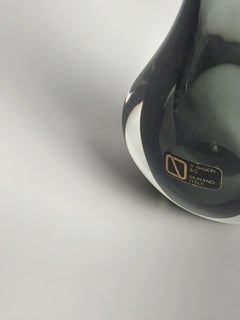 Murano Glass Sommerso Teardrop Solifleur Vase, Vincenzo Nason, Italy, 1970s