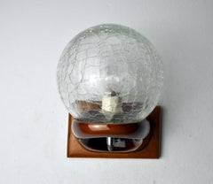 Murano Glass Space Age Wall Lamp Italy 1980
