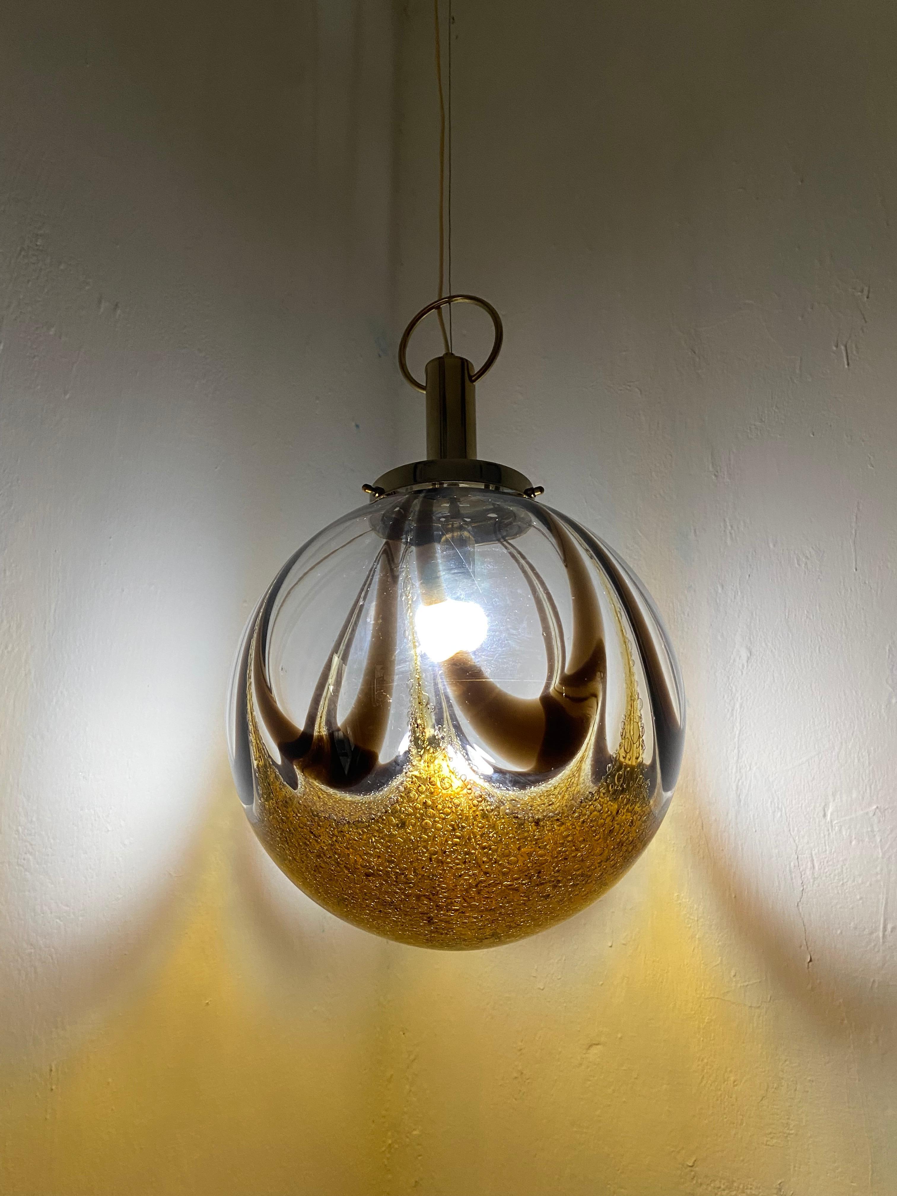 Murano Glass Sphere Chandelier in the Style of Mazzega, circa 1970 For Sale 2