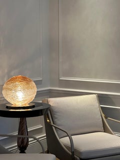 Modern, Murano Glass Table Lamp on Brass Base - Signed, Venini, 2011