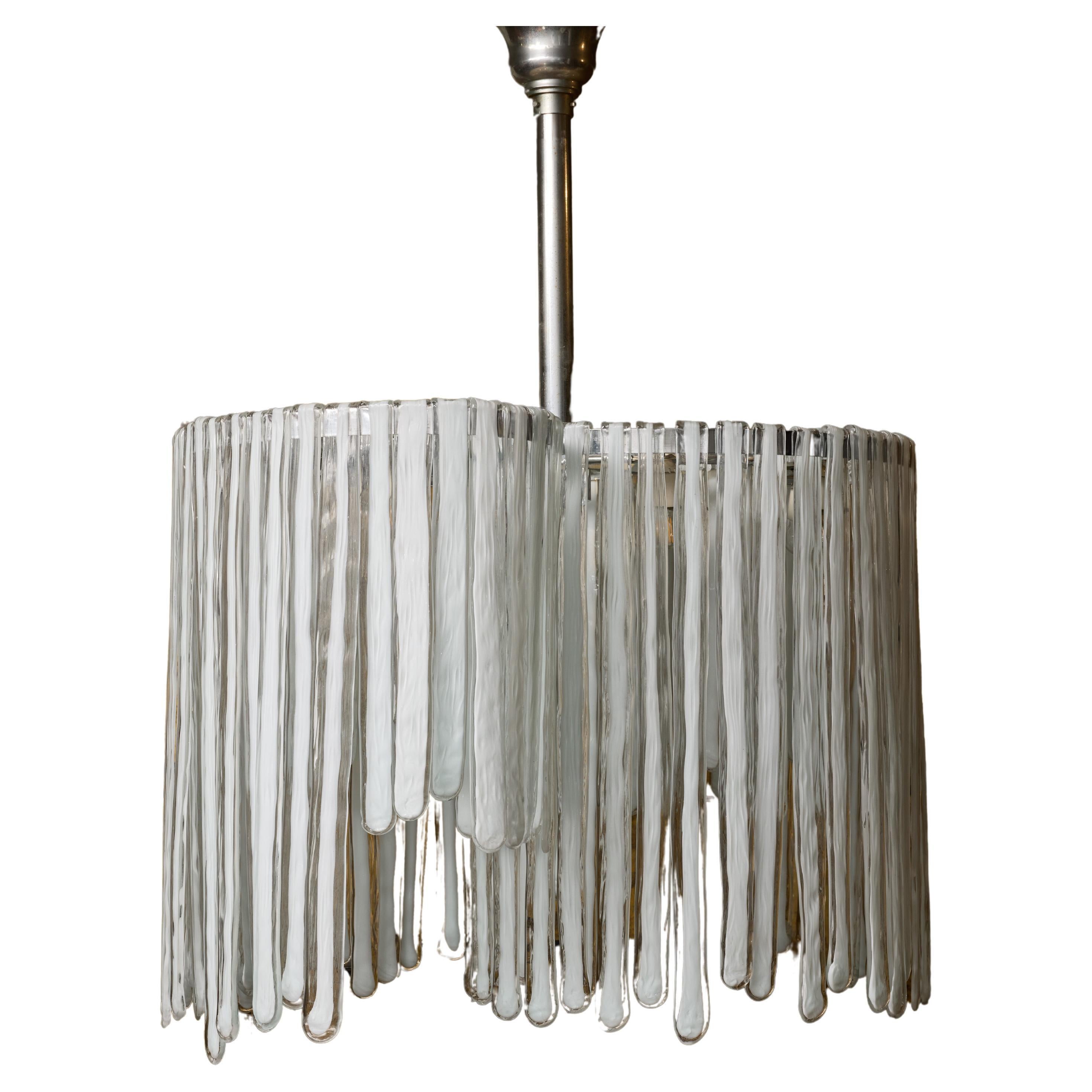 Murano Glass Spiral Chandelier
