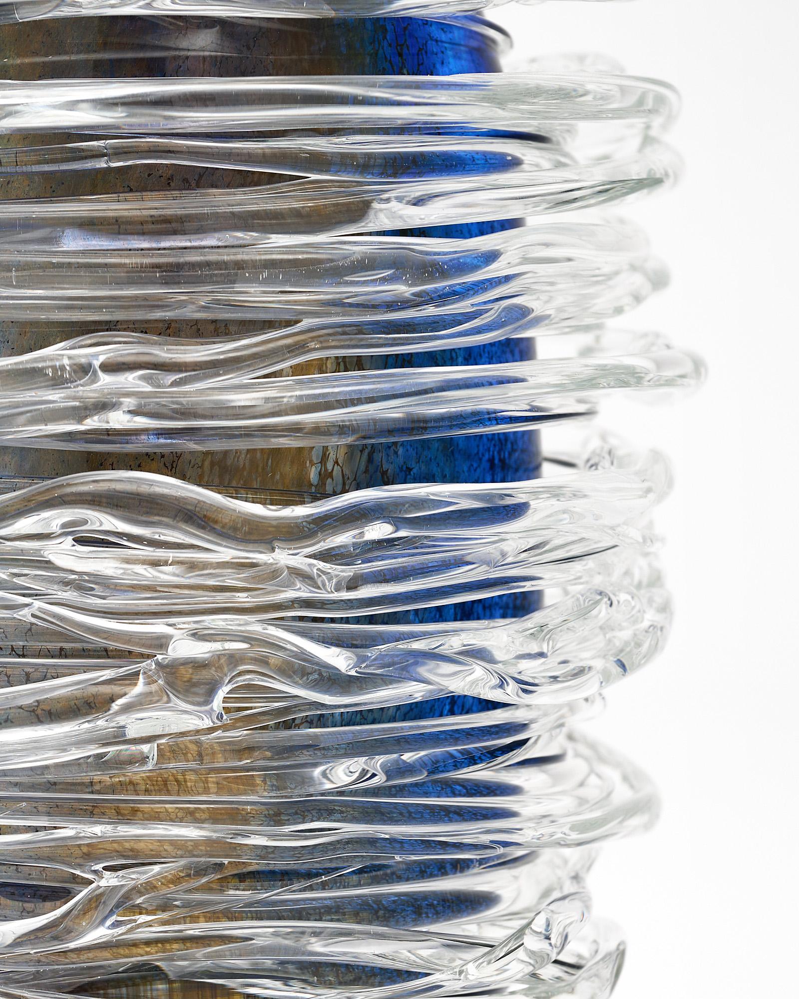 Vaso a spirale in vetro di Murano in vendita 2