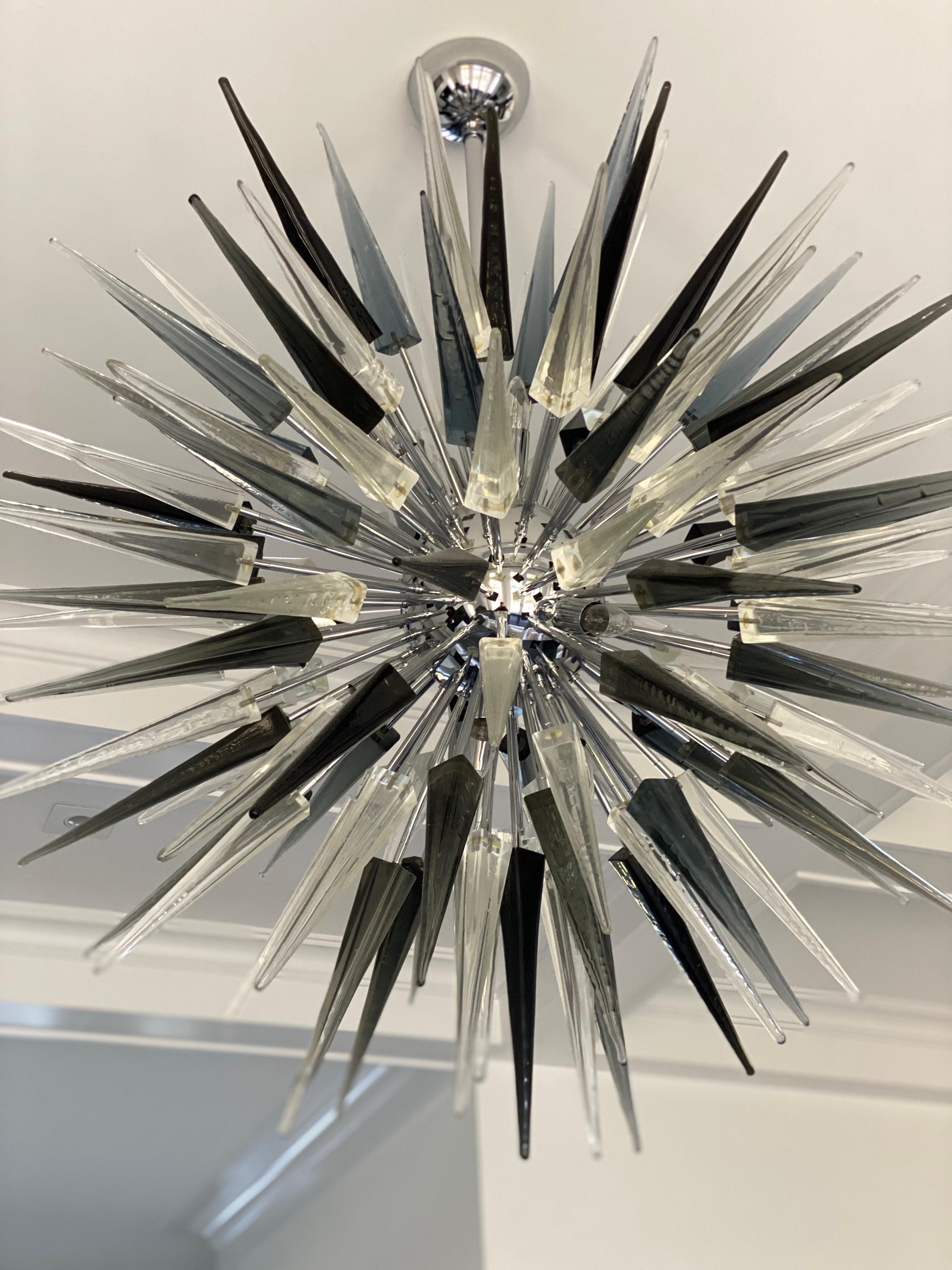Mid-Century Modern Murano Glass Sputnik Chandelier For Sale