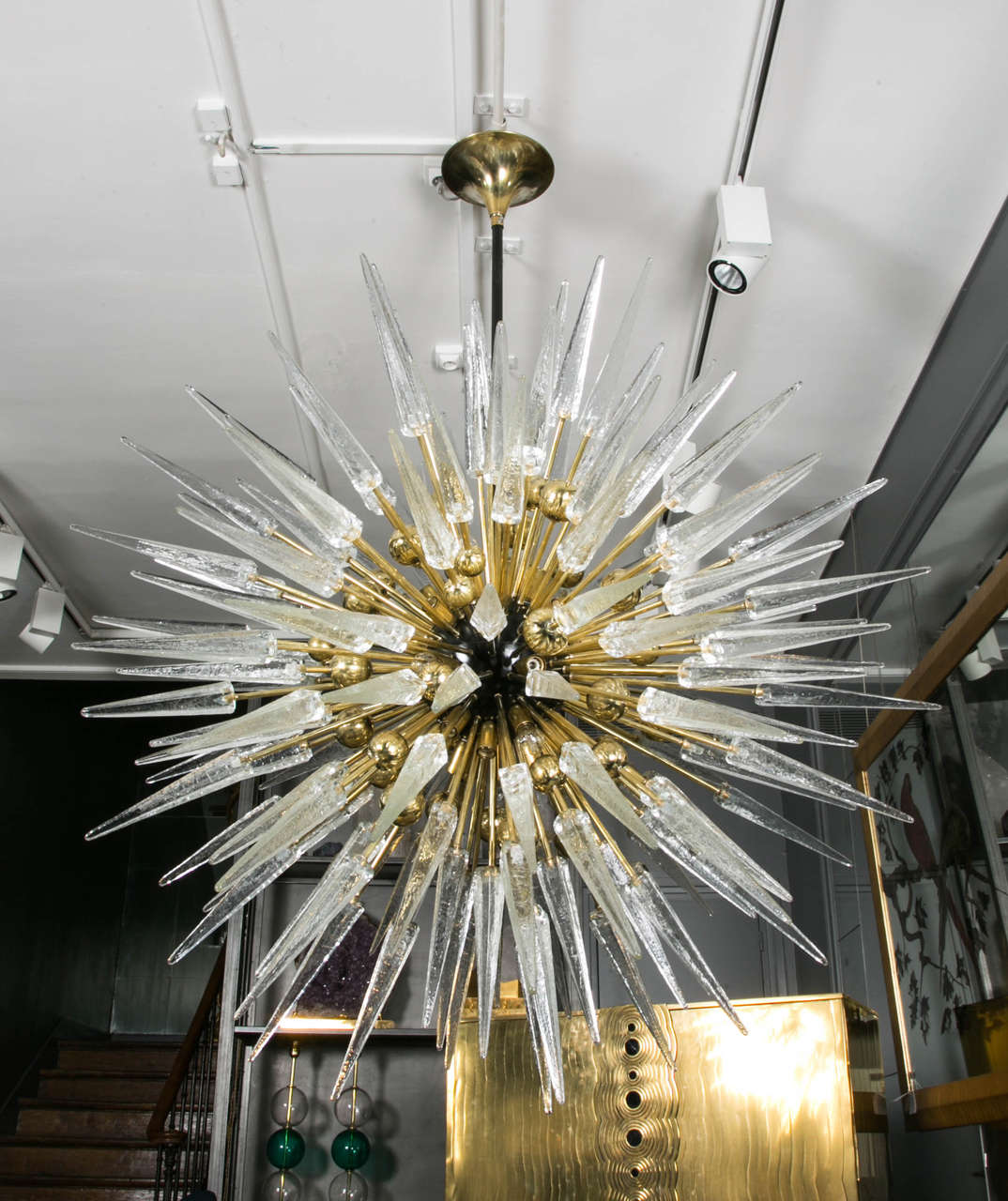 Modern Murano Glass Sputnik Chandelier