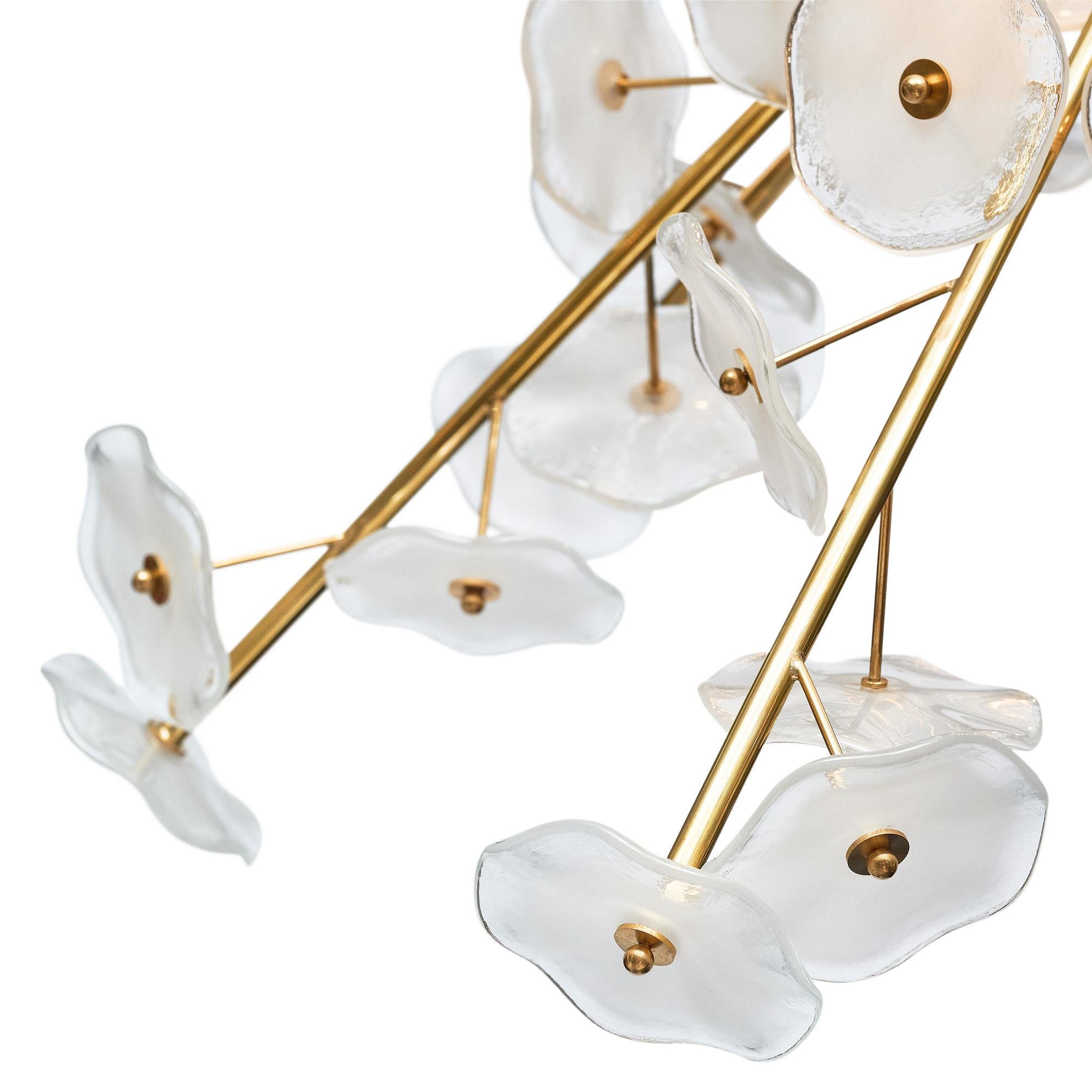 Italiano Lampadario Sputnik in vetro di Murano in vendita