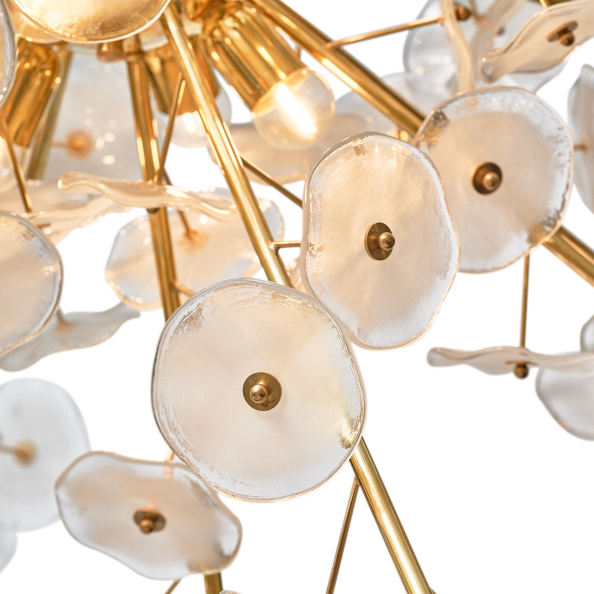 XXI secolo e contemporaneo Lampadario Sputnik in vetro di Murano in vendita