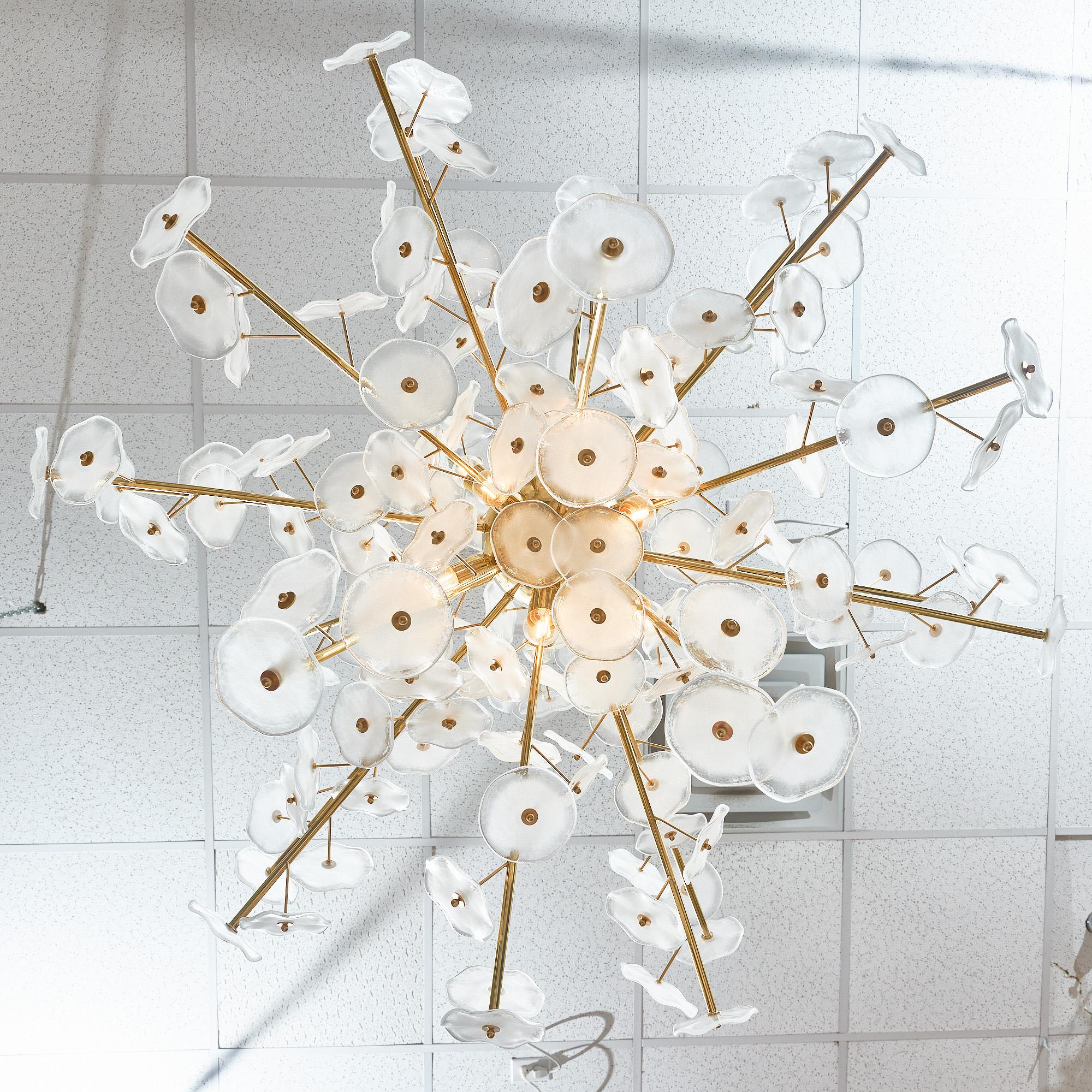 Lampadario Sputnik in vetro di Murano in vendita 2