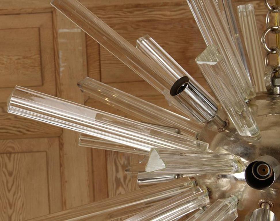 Mid-Century Modern Murano Glass Sputnik Chandelier, Italian, circa 1960
