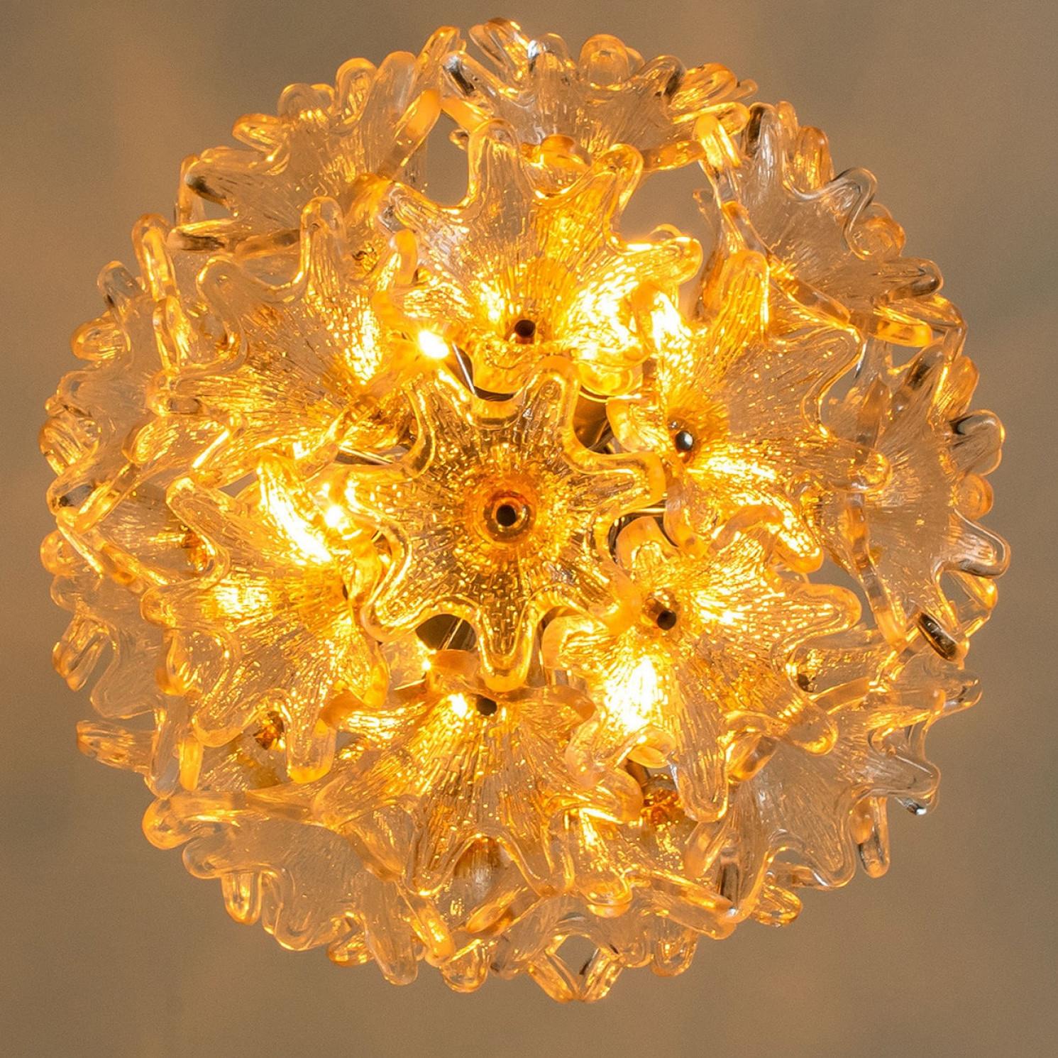 Murano Glass Sputnik Light Fixture by Paolo Venini for VeArt For Sale 3
