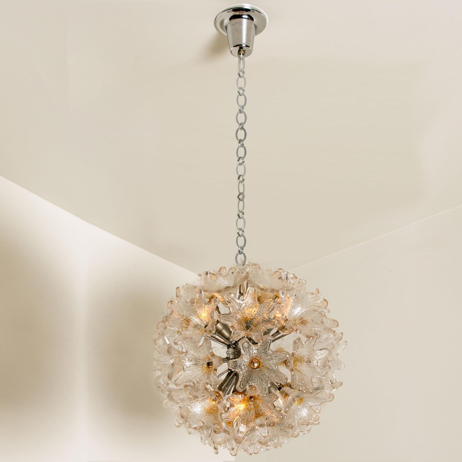 Murano Glass Sputnik Light Fixture by Paolo Venini for VeArt In Good Condition For Sale In Rijssen, NL