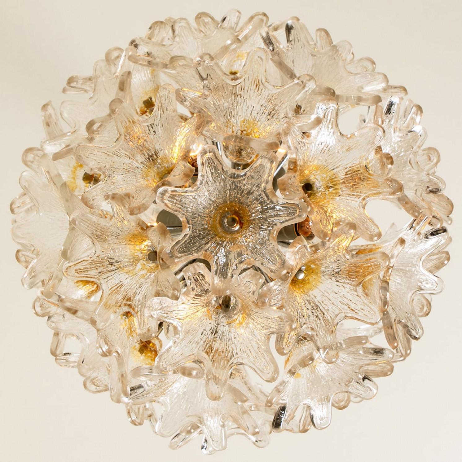 Murano Glass Sputnik Light Fixture by Paolo Venini for VeArt In Good Condition For Sale In Rijssen, NL