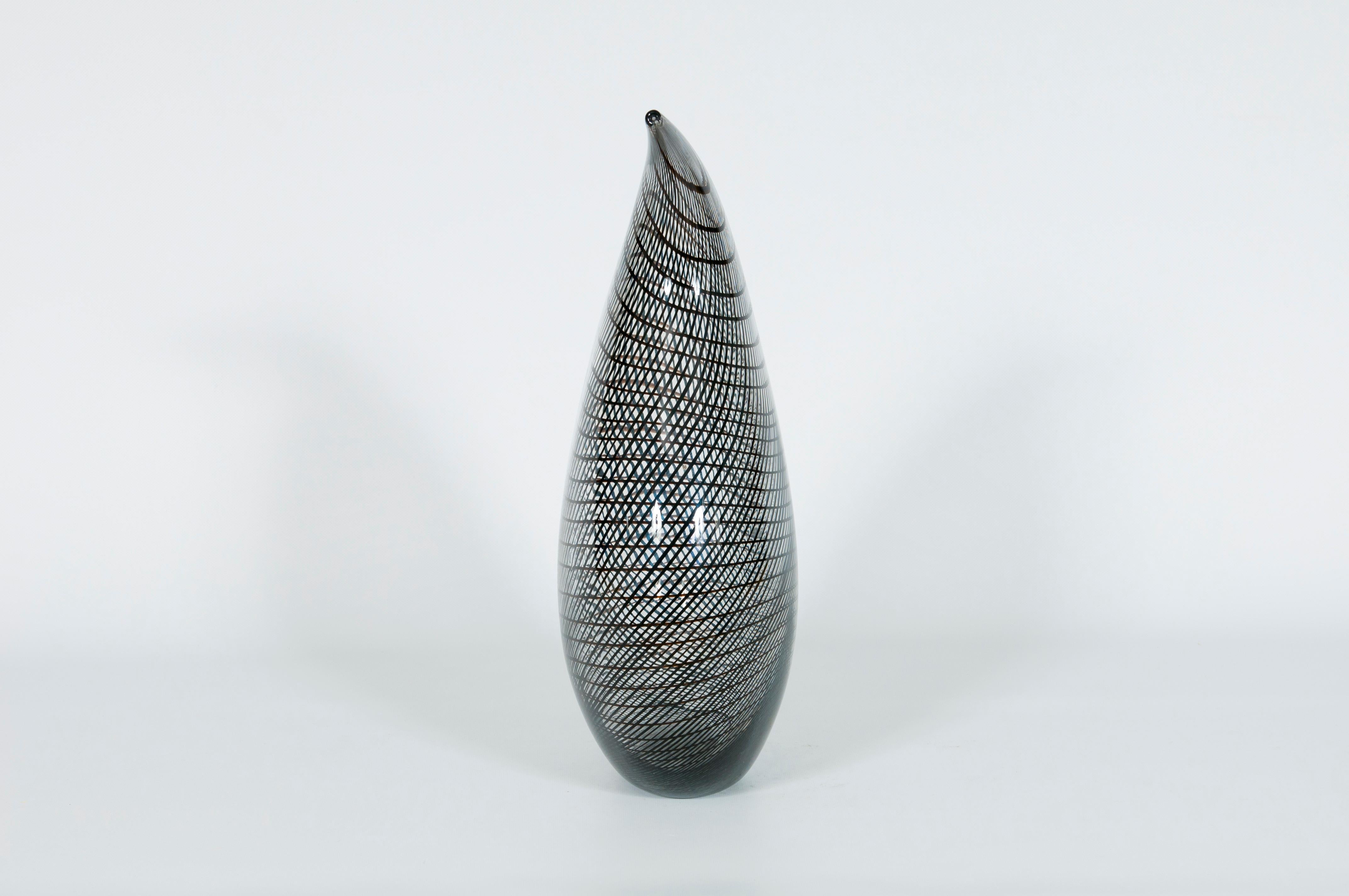Jarrón de cristal de Murano 