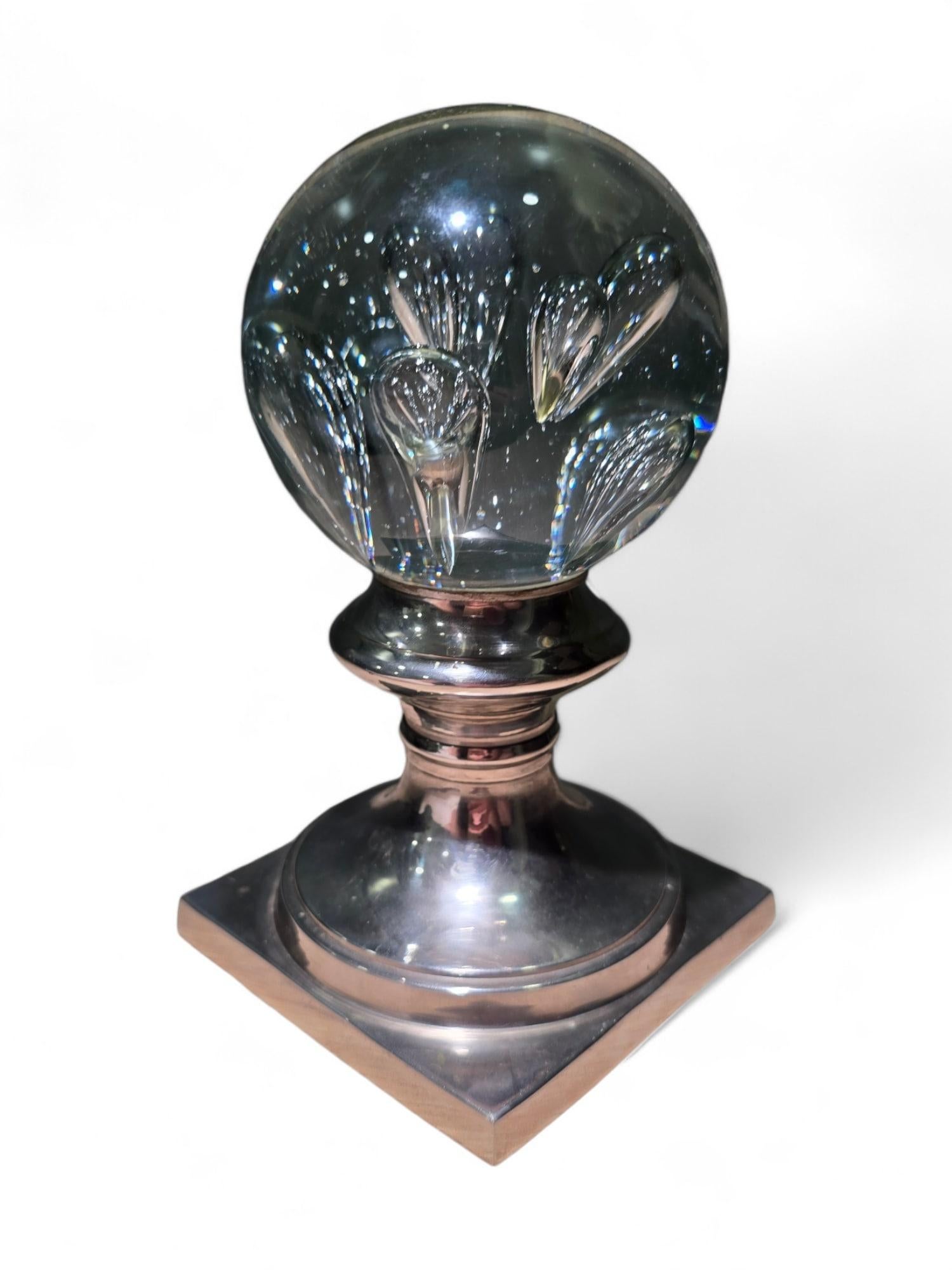 Murano-Glas-Treppenknauf, 1980er Jahre (Glaskunst) im Angebot