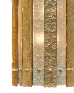 Murano Glass Striped Gold Lantern