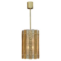 Murano Glass Striped Gold Lantern