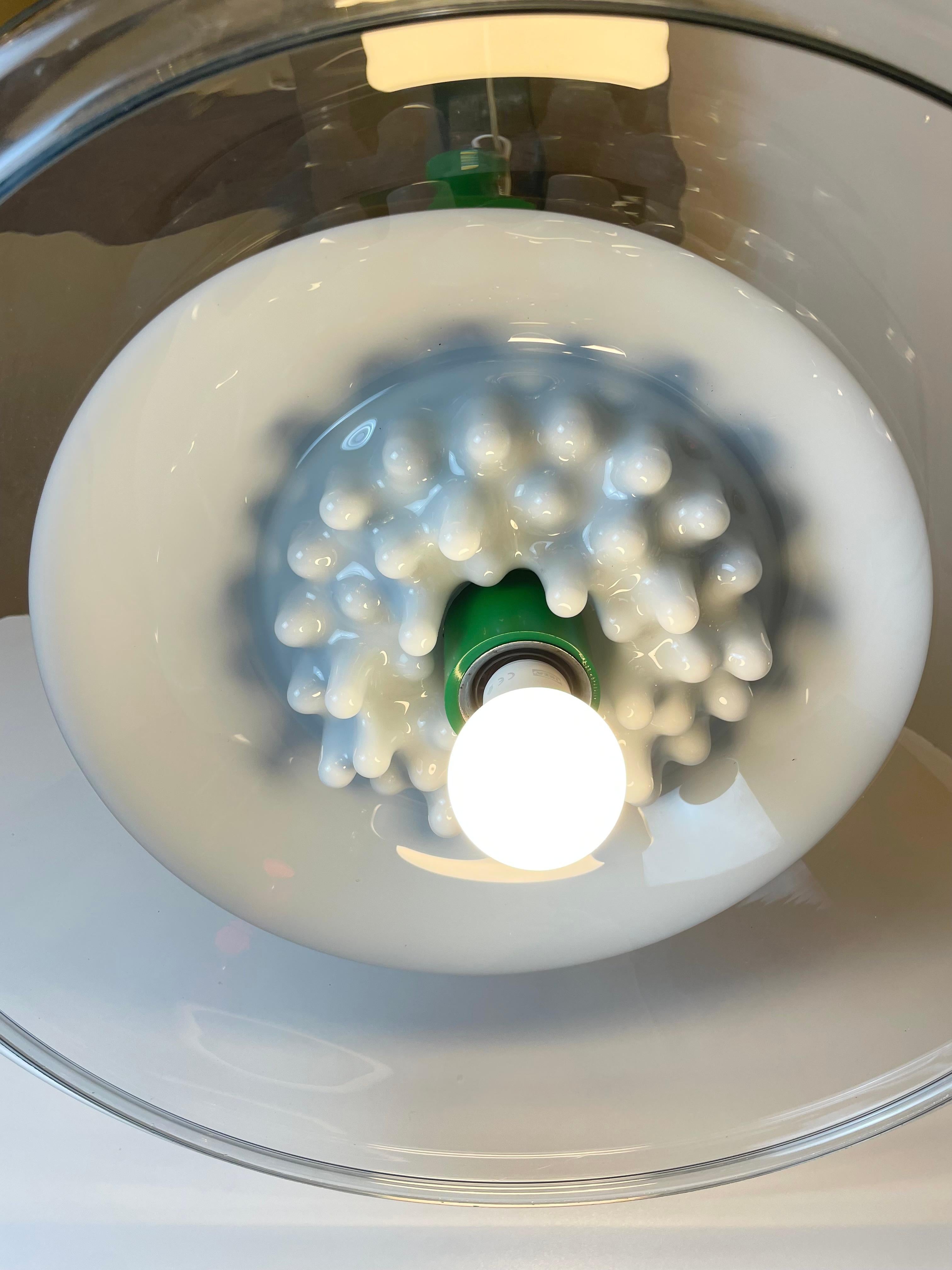 Metallo Sospensione in vetro di Murano att. A Toni Zuccheri per VeArt, anni '70~80 in vendita