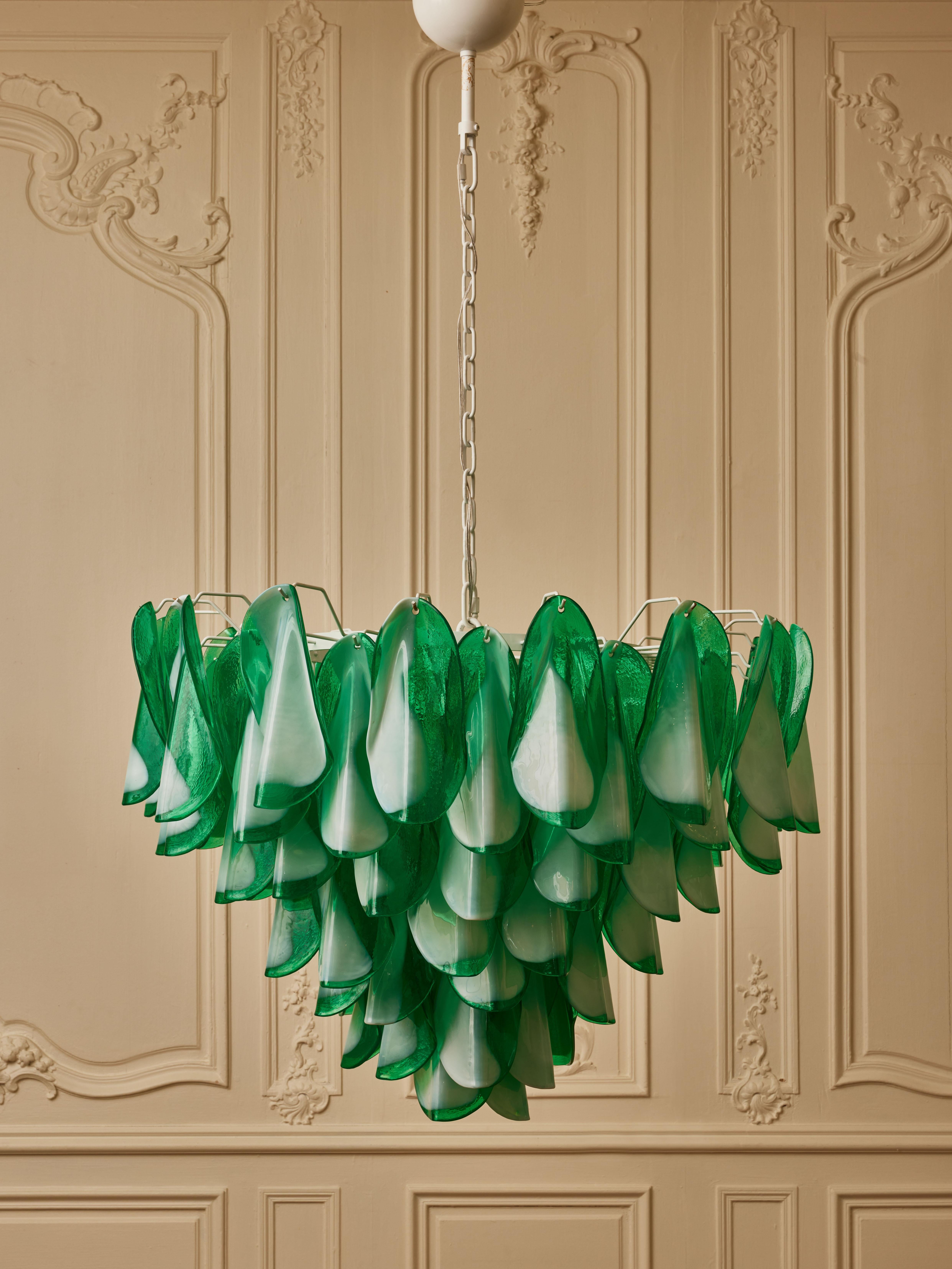 Mid-Century Modern Murano Glass Suspension by Studio Glustin For Sale