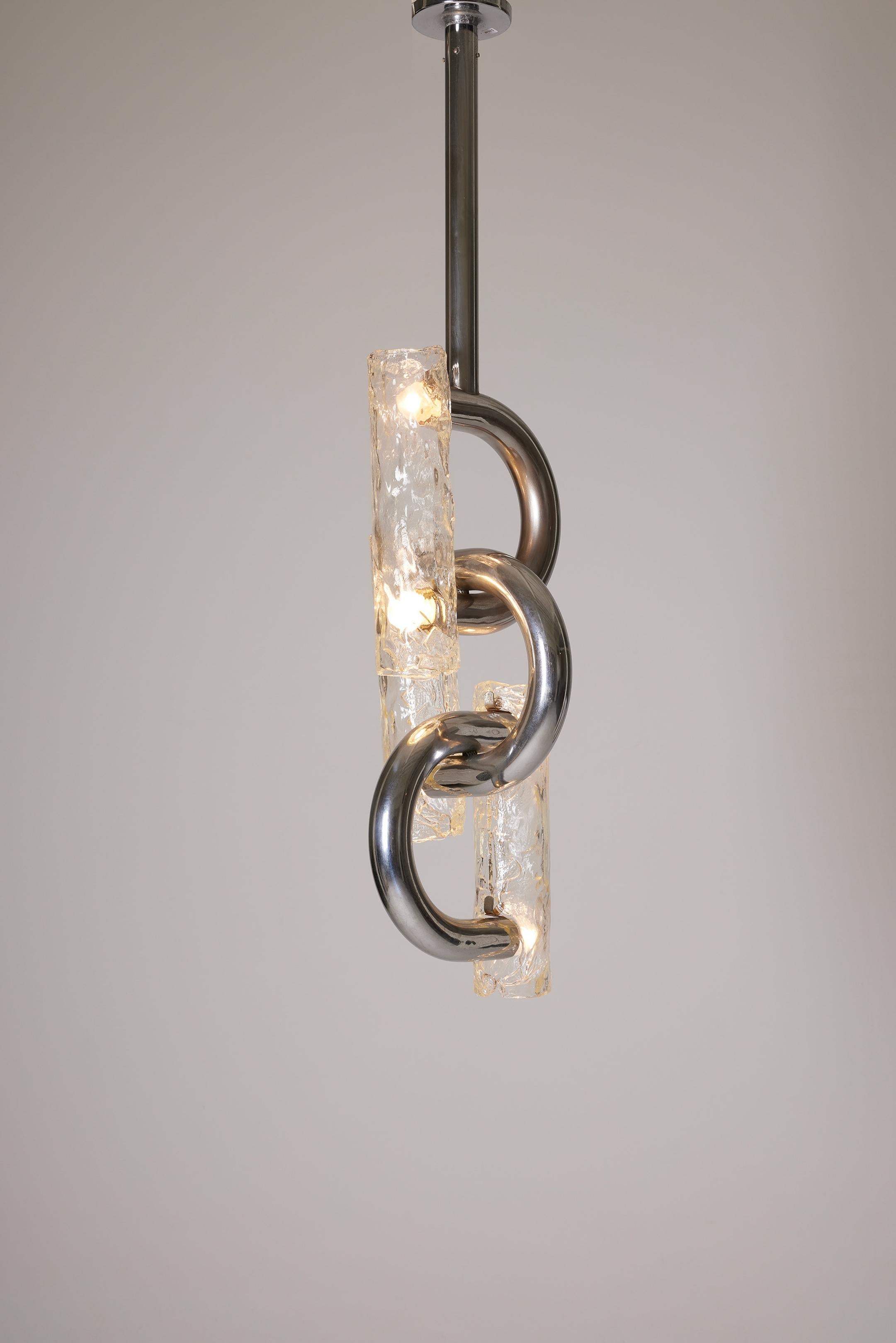 Glass Murano glass suspension For Sale