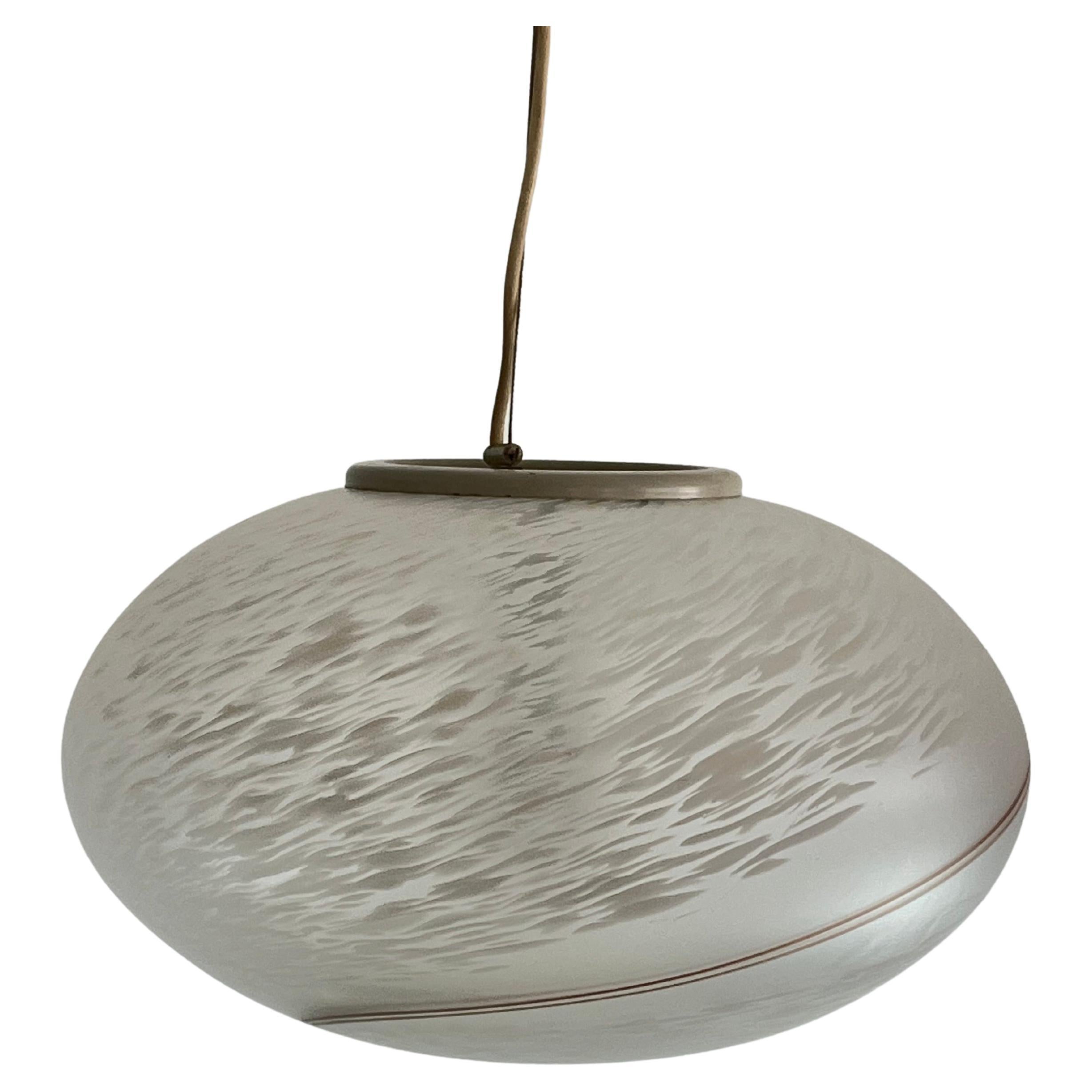 Murano Glass Suspension Lamp Giove model 1970s For Sale