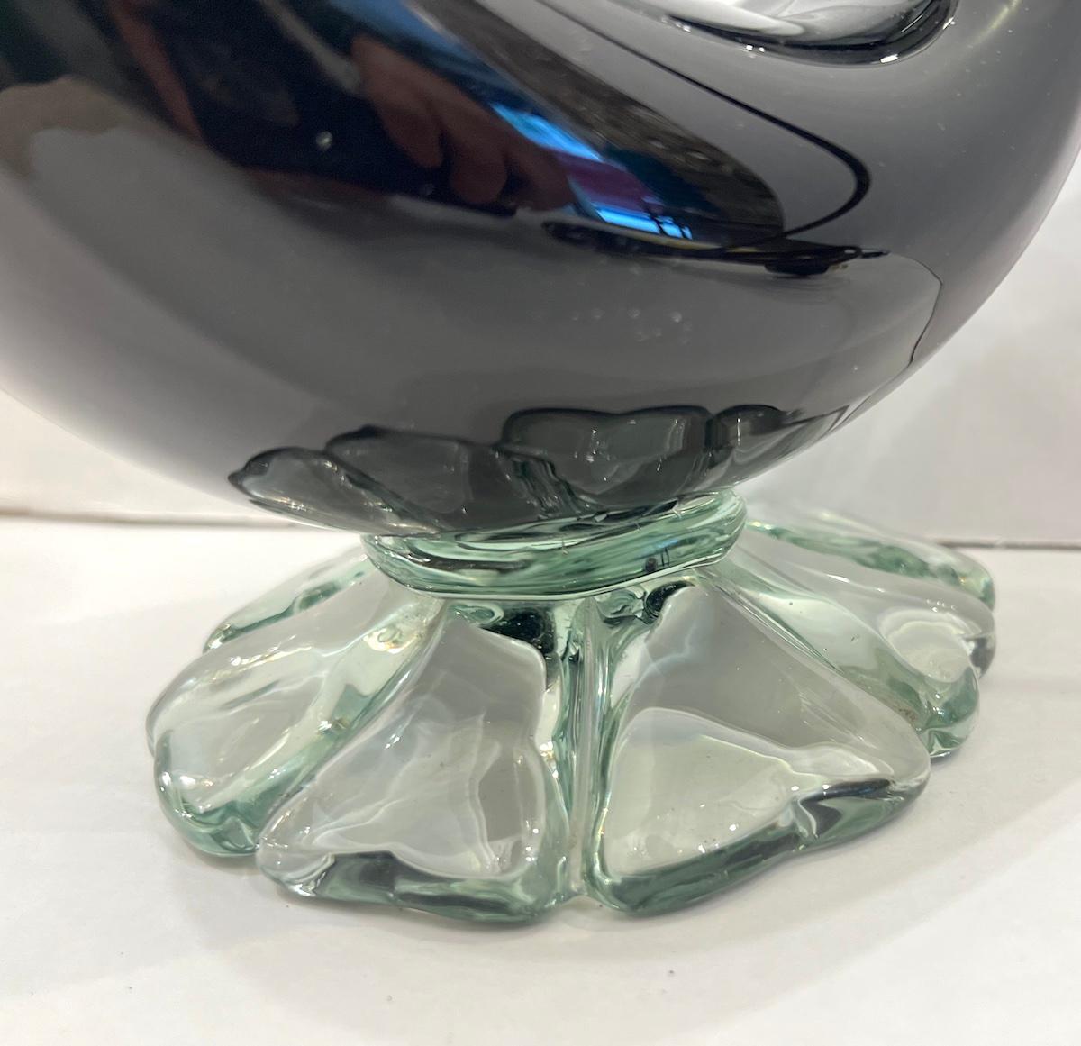 Murano Glass Swan Lamp For Sale 2