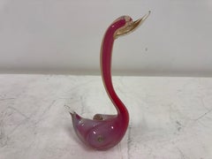 Murano Glass Swan Sculpture, Italy, 1970s