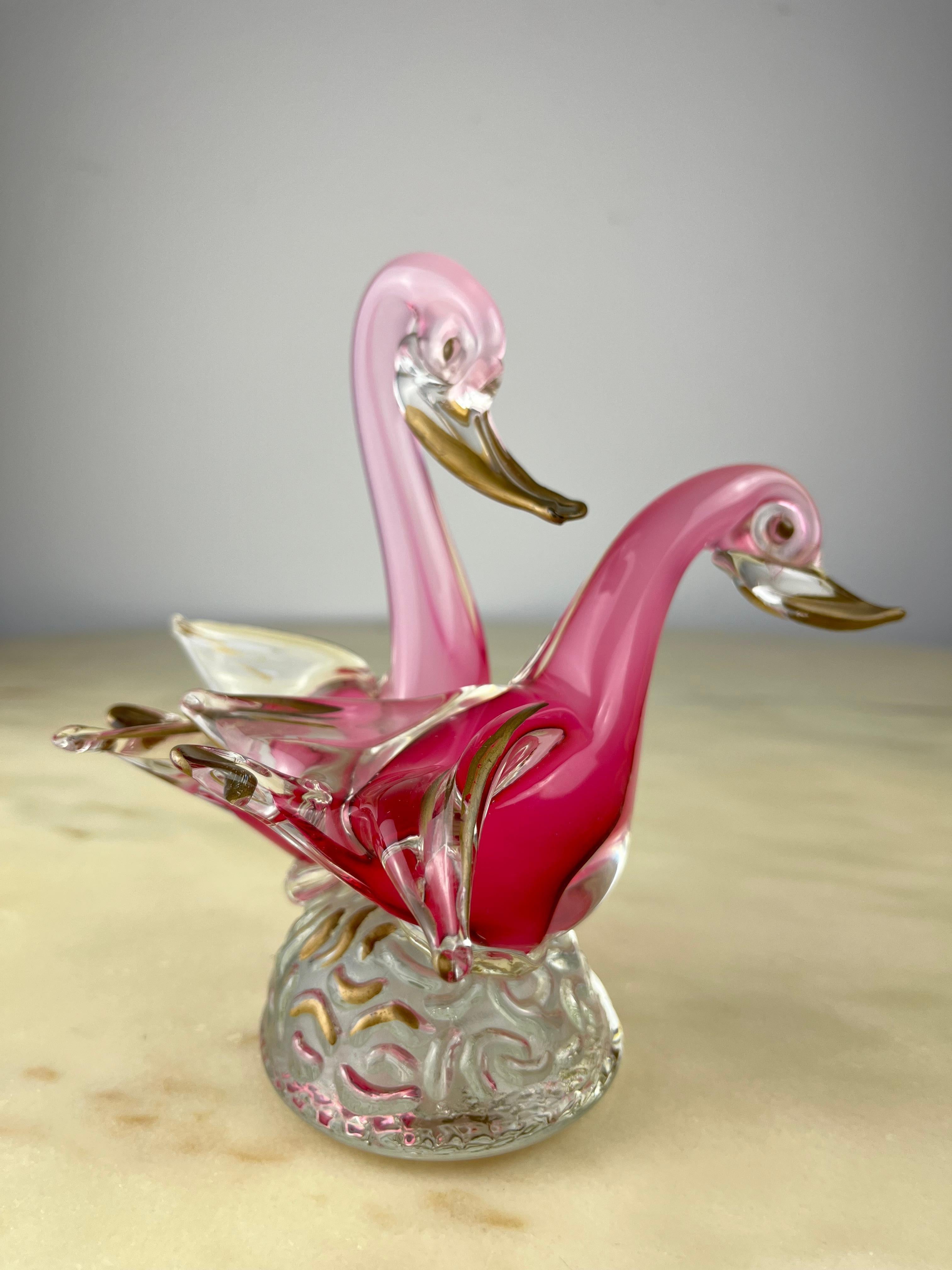 vintage glass swans for sale