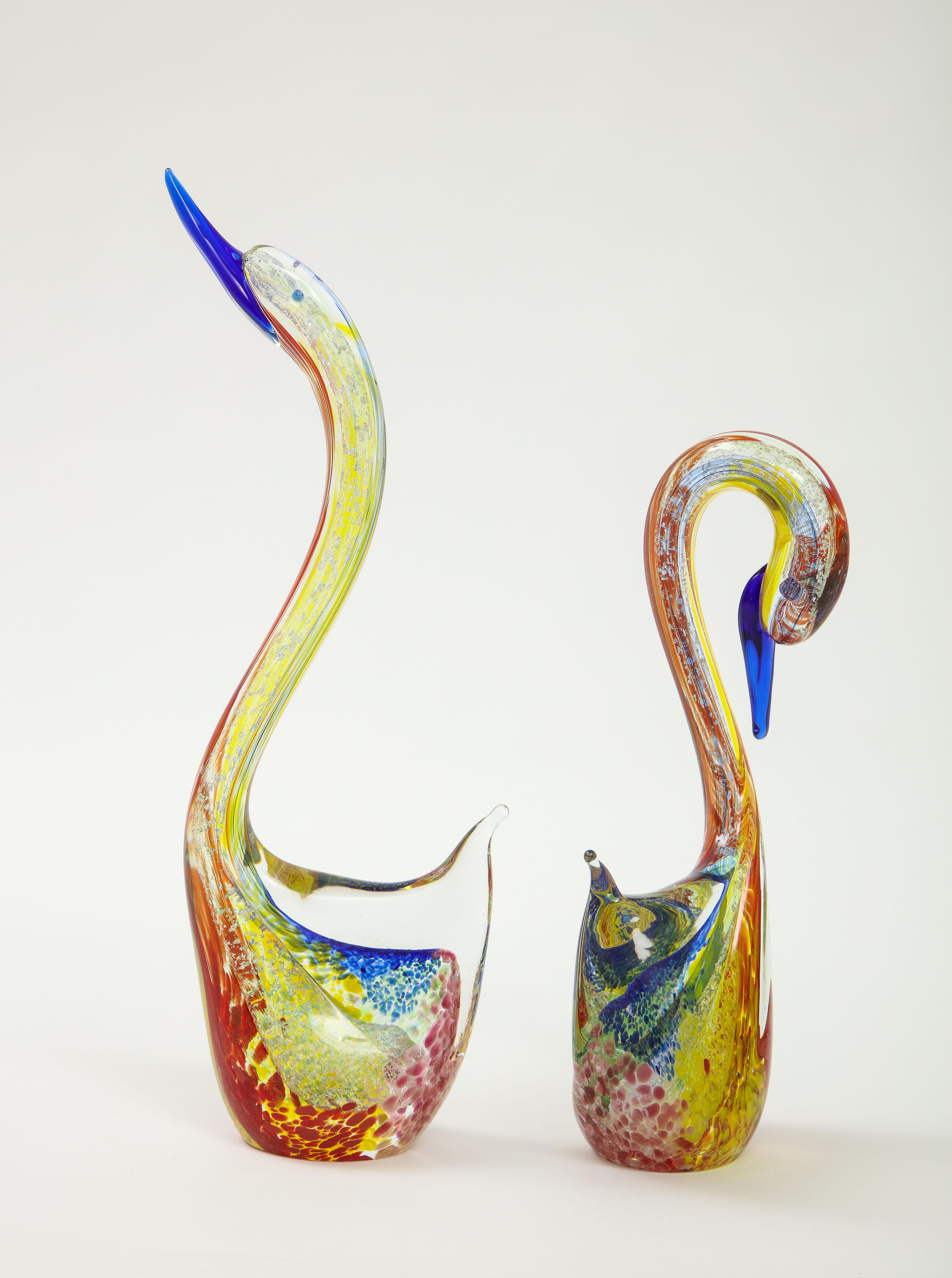 Murano Glass Swans Sculptures 5
