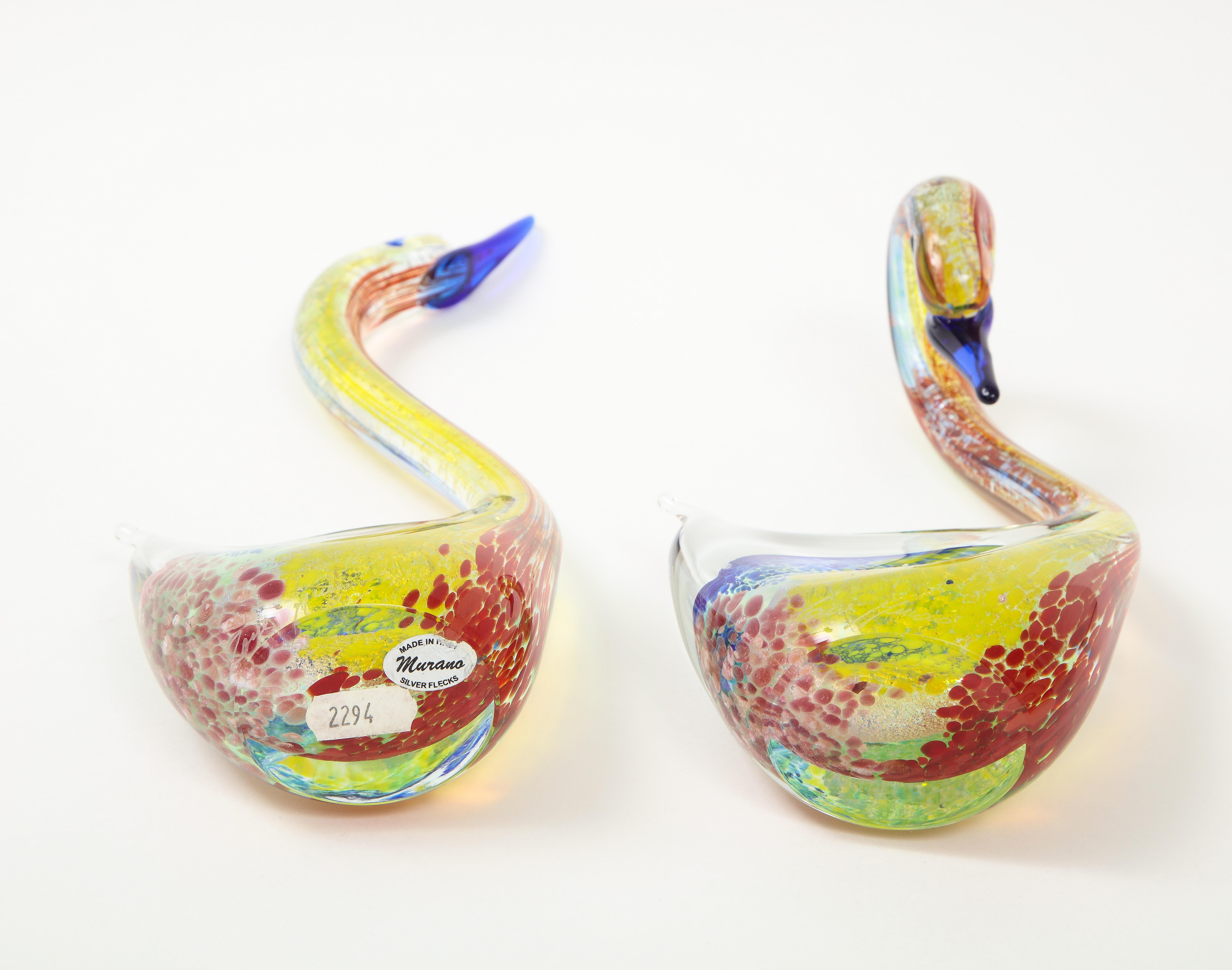 Murano Glass Swans Sculptures 6